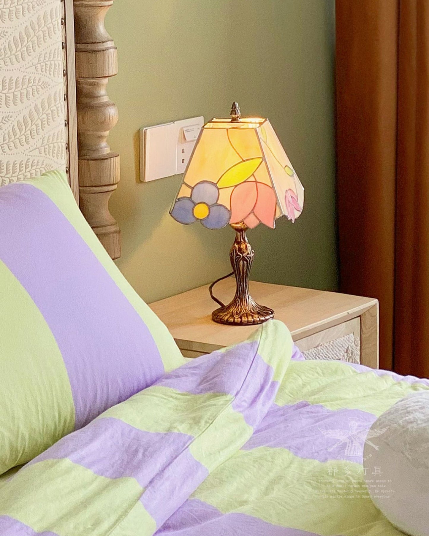 VintageLuxe – Lampe de table style Tiffany antique