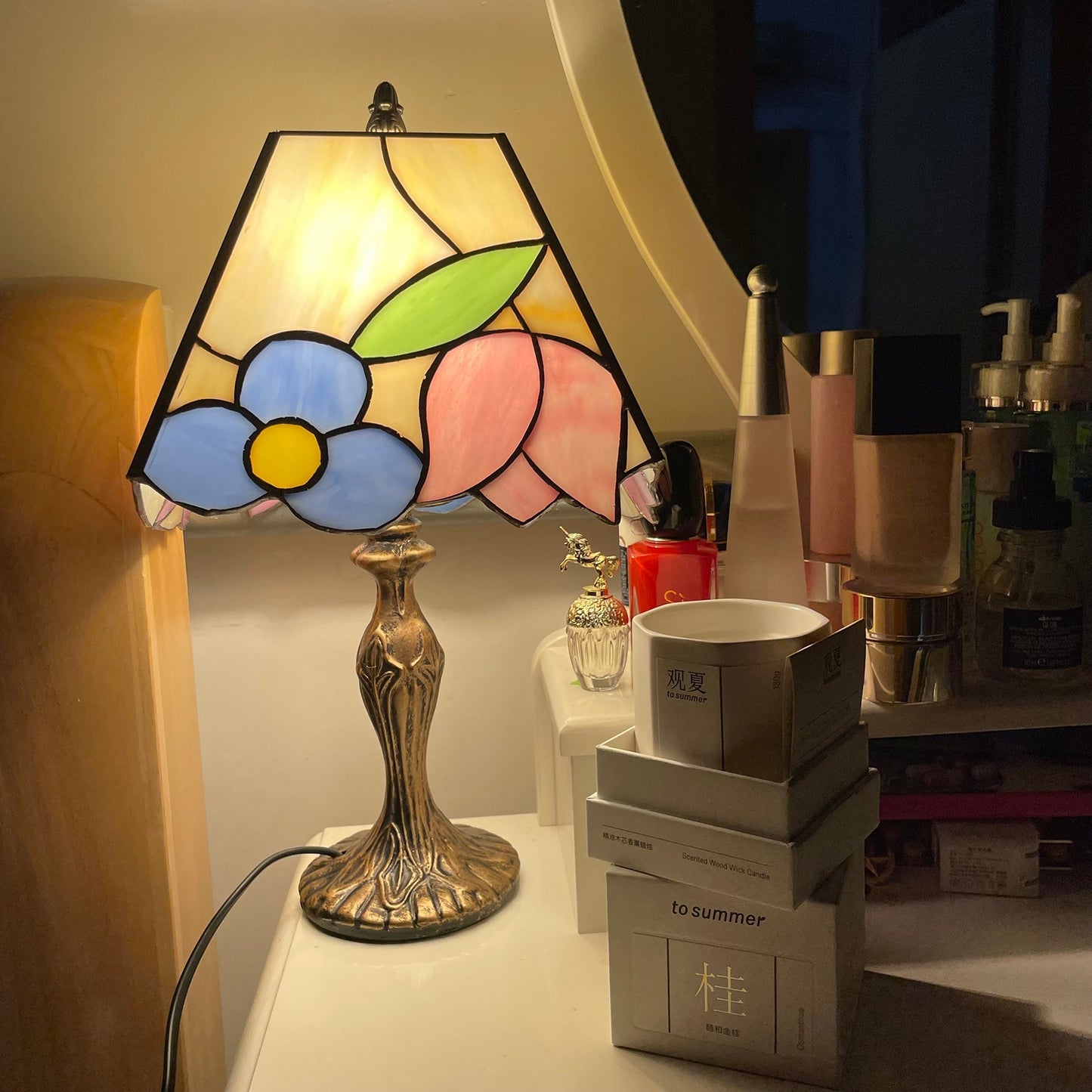 VintageLuxe – Lampe de table style Tiffany antique