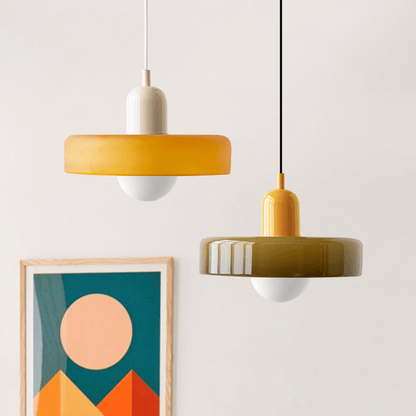 BauhausGlow | Coloured Glass Pendant Light
