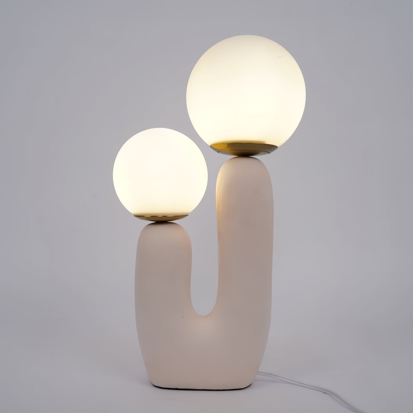 EcoLuxe - Moderne glas- og harpiksbordlampe
