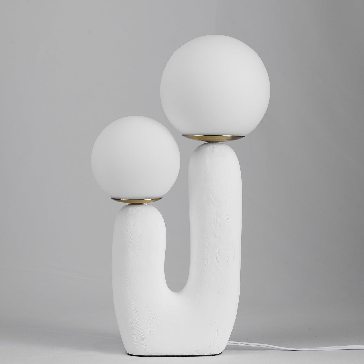 EcoLuxe - Moderne glas- og harpiksbordlampe