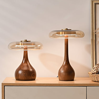 WoodLuxe - Lampe de table design avec LED réglable