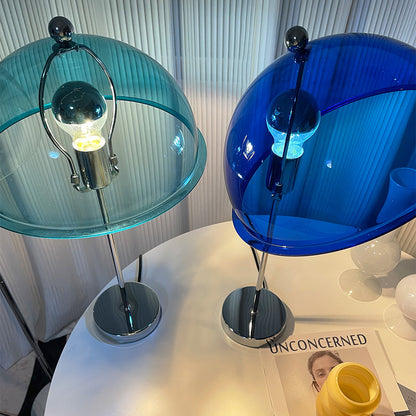 ClassicGlow - Sølv metall og akryl bordlampe