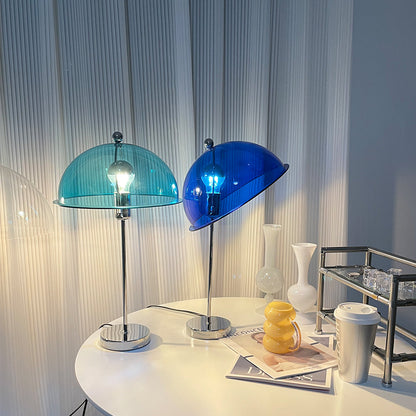 ClassicGlow - Sølv Metal og Akryl Bordlampe