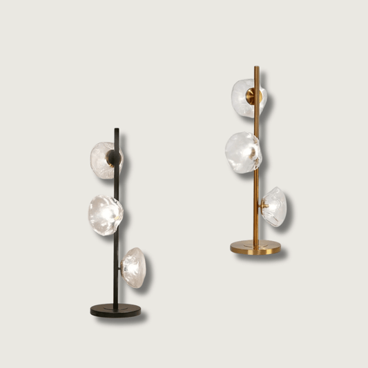 CloudGlow - Lampe sur pied et de table artistique en verre LED