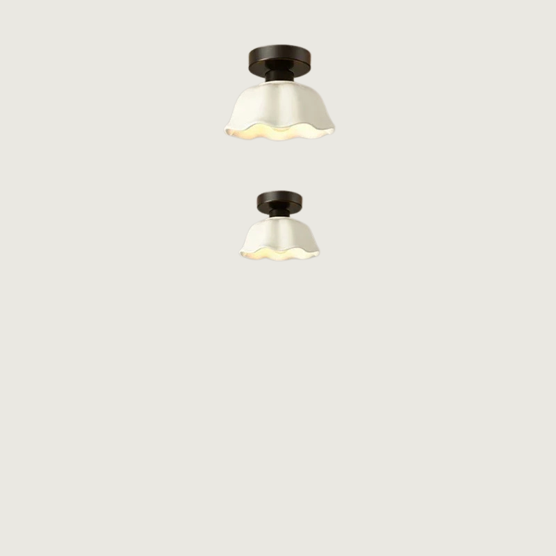 BrilliantGlow | Ceramic and Glass Pendant Light