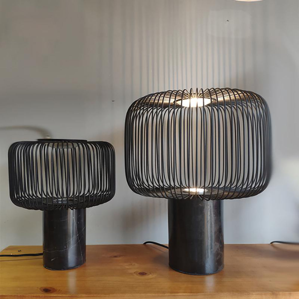 LuxeKeshi - Table Lamp with Modern Base and Subtle Lighting