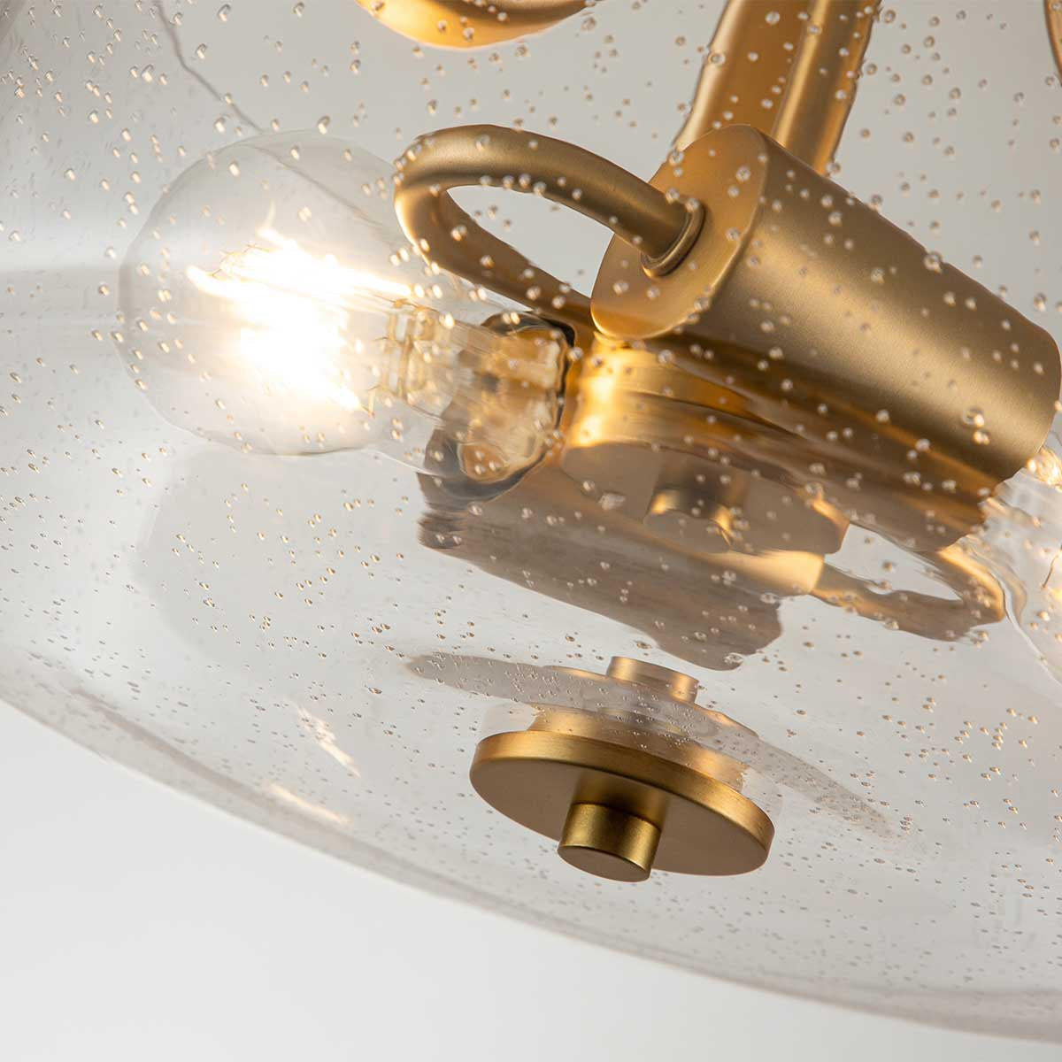 BrassGlow - Semi-Flush Light