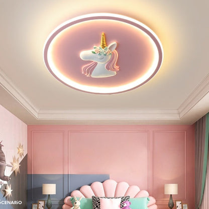UnicornLuxe - Loftlampe med magisk enhjørningdesign og intim belysning