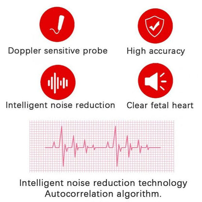 Moniteur de fréquence cardiaque pour bébé à usage domestique – Détecteur sonore de fréquence cardiaque fœtale pour bébé