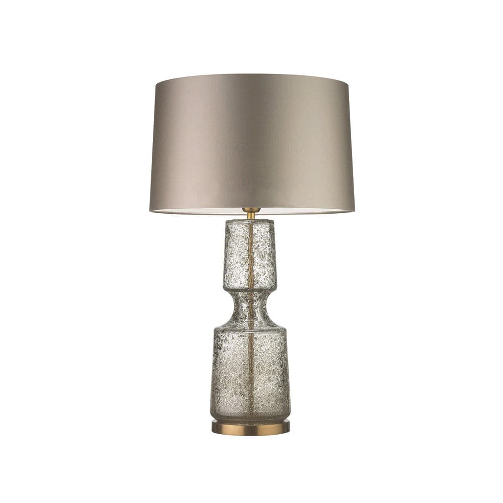 SleekAura - Elegant Table Lamp with Glass and Metal Design