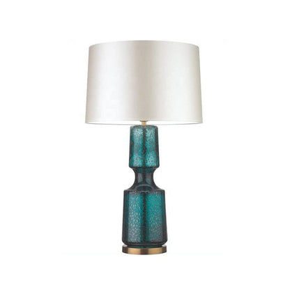 SleekAura - Elegant Table Lamp with Glass and Metal Design