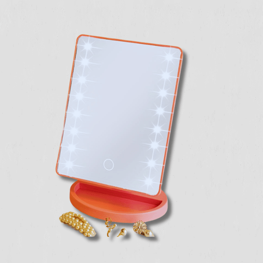 RadiantTouch - Miroir de maquillage avec 16 lumières LED et éclairage réglable