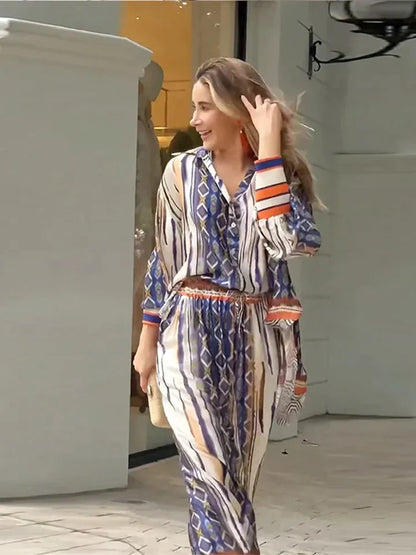 Ensemble de vêtements polyvalent pour femmes avec imprimé coloré - Vero