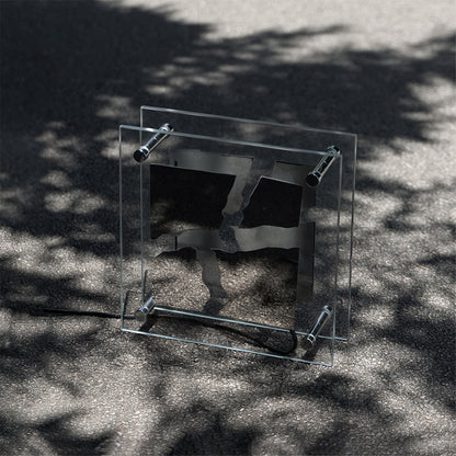 GlowFrame – Elegant firkantet glasbordlampe