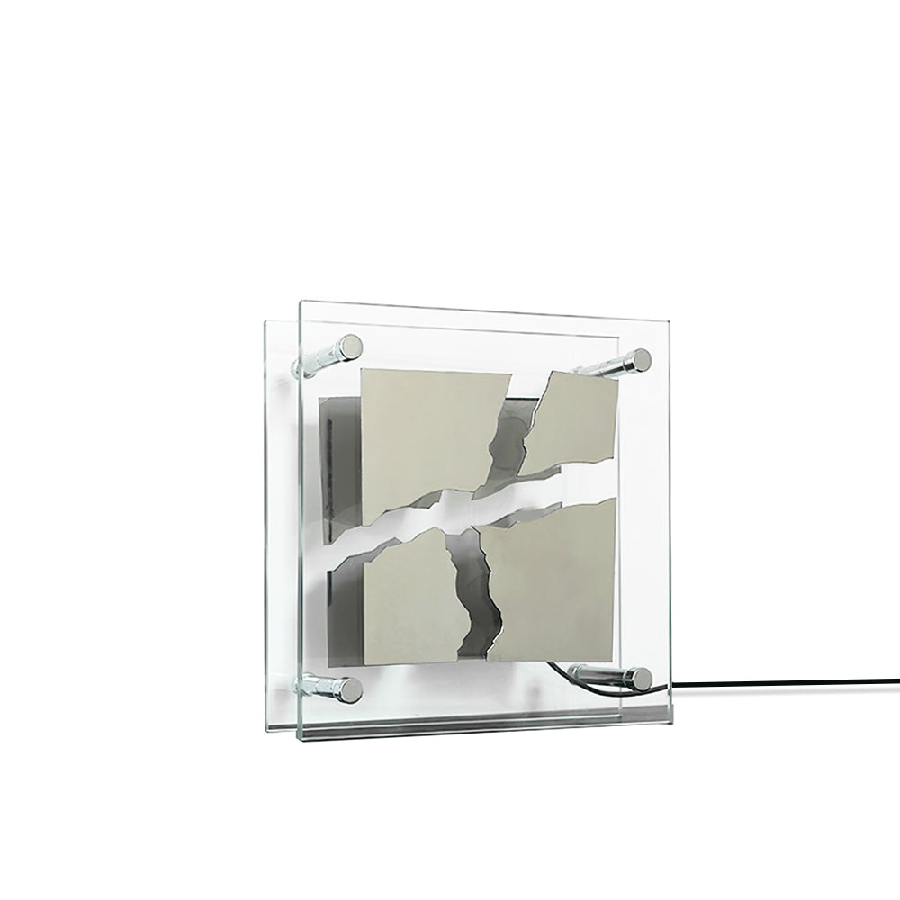 GlowFrame – Elegant firkantet glasbordlampe