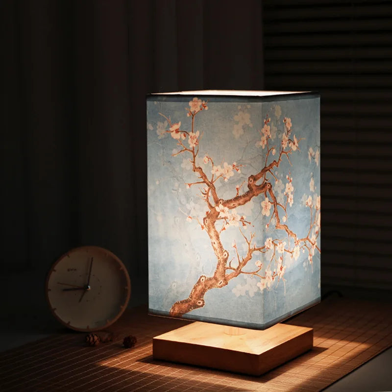 PetalGlow - Oriental Blossom Lamp with Light