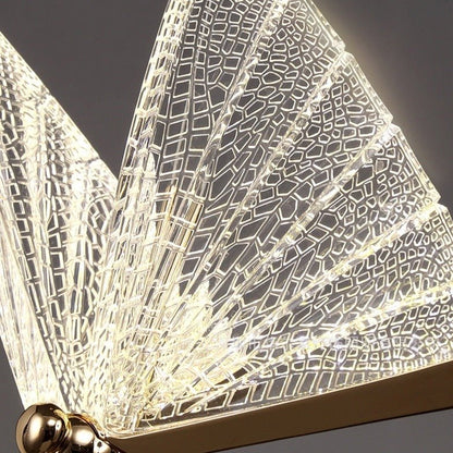 AviaraGlow - Schmetterlingsförmige Pendelleuchte mit integrierter LED-Beleuchtung
