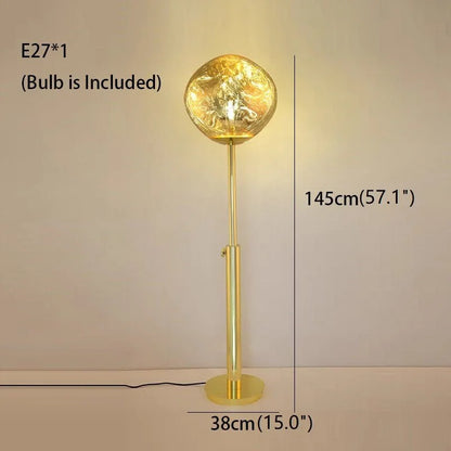 VertoGlow - Lampe sur pied en pierre de lave dimmable
