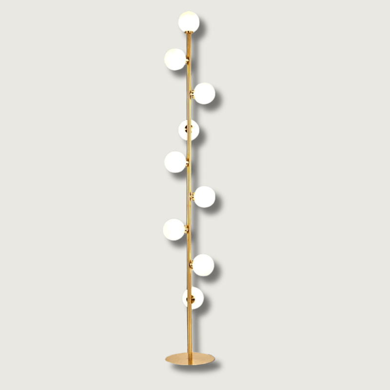 MinimalGold - Lampe sur pied en or scandinave