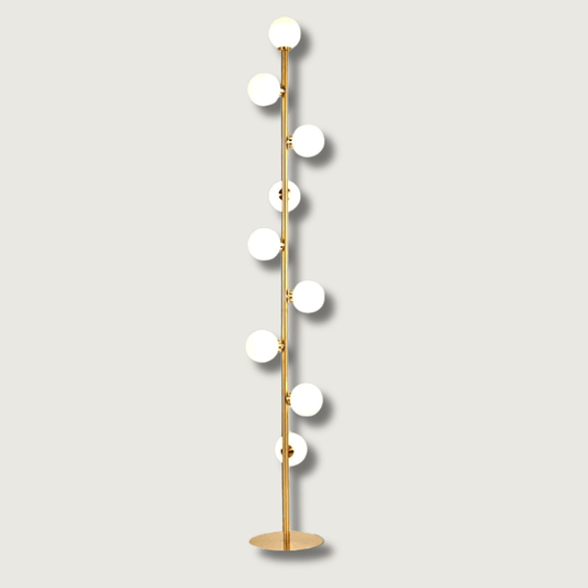 MinimalGold - Lampe sur pied en or scandinave