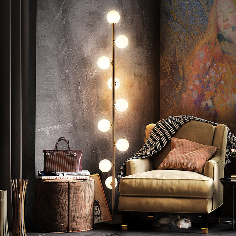 MinimalGold - Lampe sur pied en or scandinave