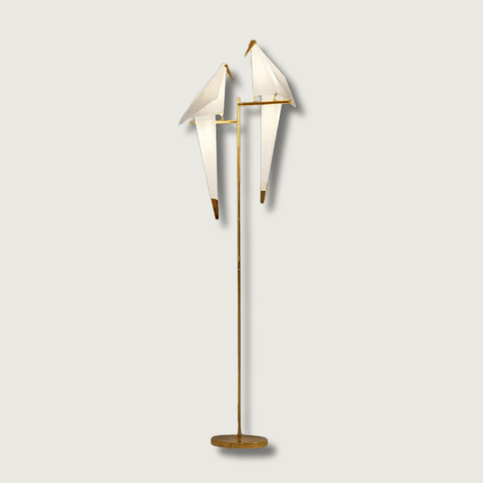 ParrotGold - Gulvlampe i guld