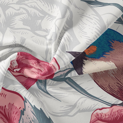 GardenHaven - Soft Flowers Bird Bedding Collection