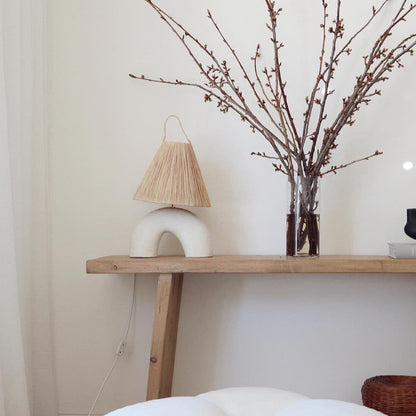 LuxeVolta - Table Lamp with Sleek Base and Electric Power