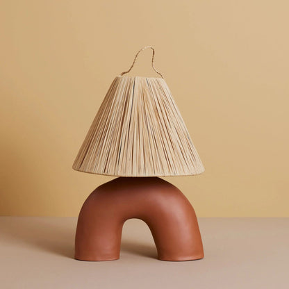 LuxeVolta - Table Lamp with Sleek Base and Electric Power