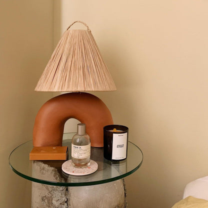 LuxeVolta - Table Lamp with Sleek Base and Electric Power