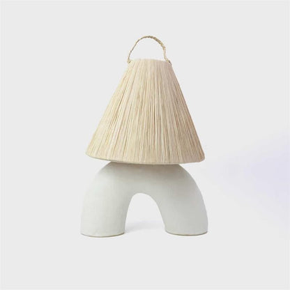 LuxeVolta - Table Lamp with Sleek Base and Electric Power