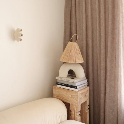 LuxeVolta - Table Lamp with Sleek Base and Electric Power