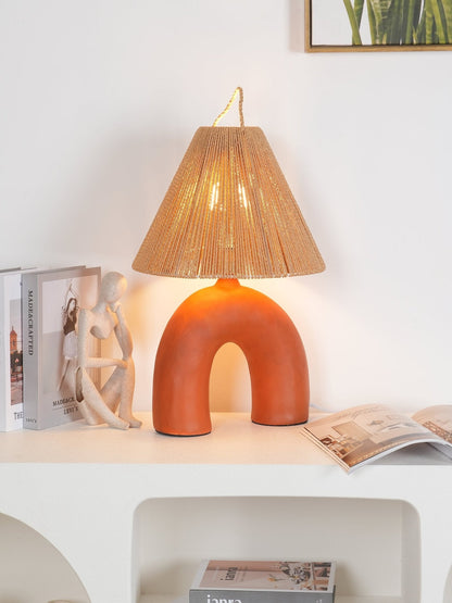 LuxeVolta - Table Lamp with Sleek Base and Electric Power