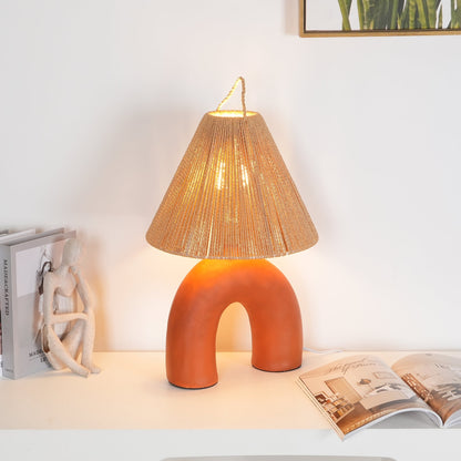 LuxeVolta - Table Lamp with Sleek Base and Electric Power