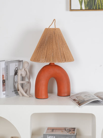 LuxeVolta - Table Lamp with Sleek Base and Electric Power