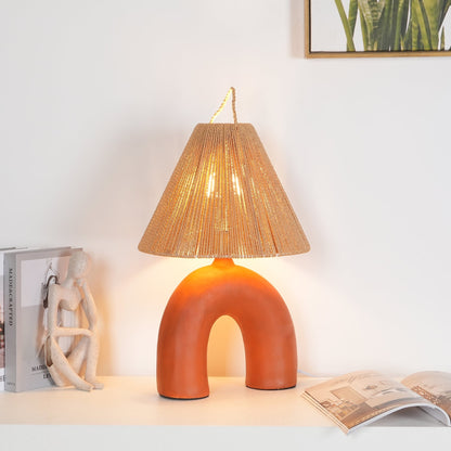 LuxeVolta - Table Lamp with Sleek Base and Electric Power