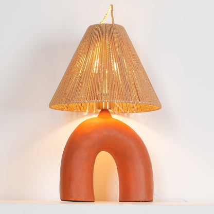LuxeVolta - Table Lamp with Sleek Base and Electric Power