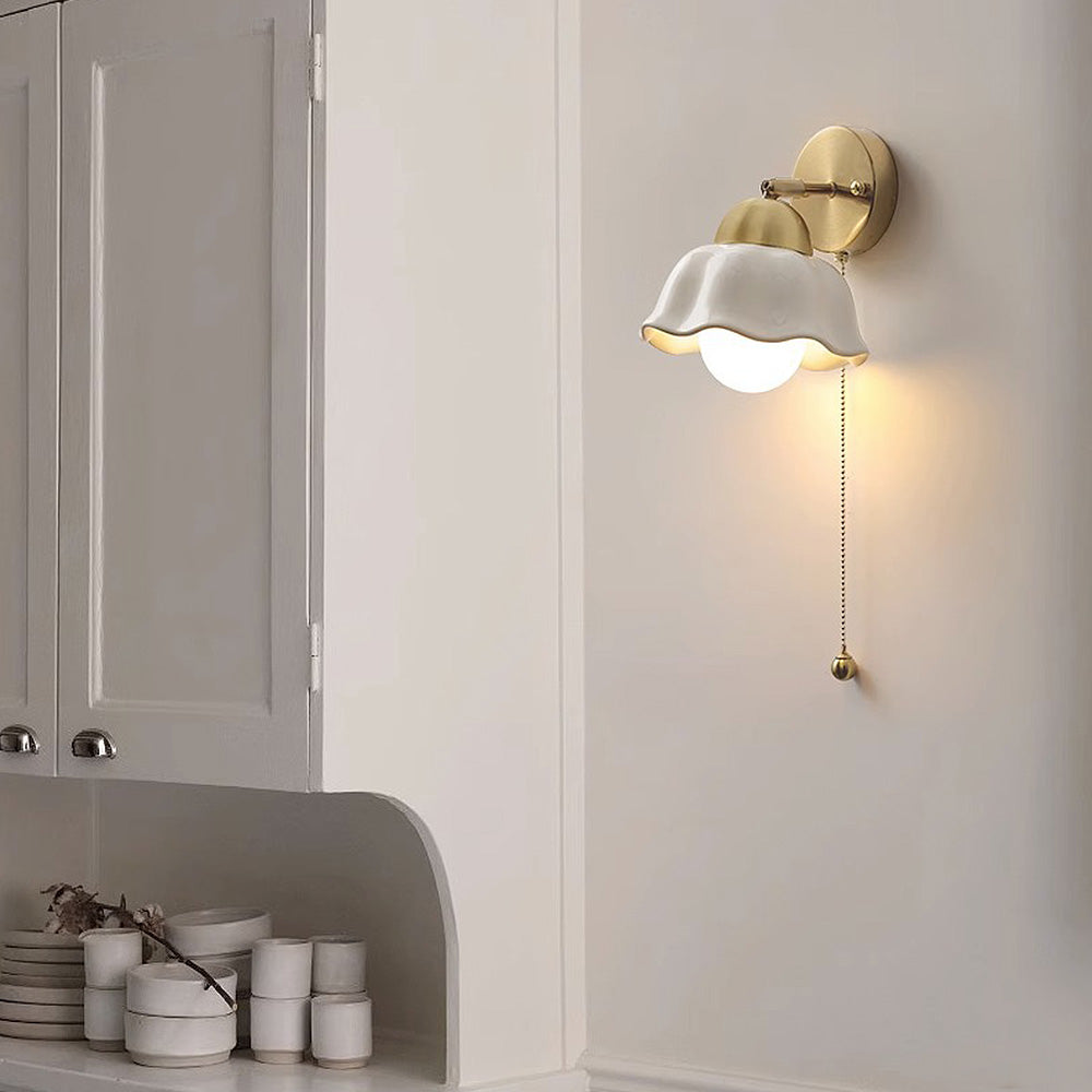WhiteBloom - Lampe Murale Rétro Style Français