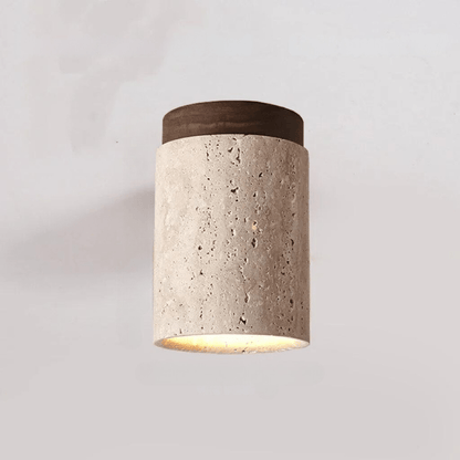 Travertine Glow - Elegant Ceiling Light for Staircase