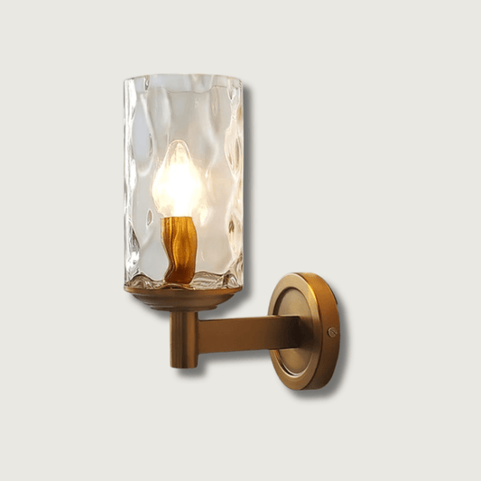 GoldenAura - Chic glasvægslampe til en luksuriøs atmosfære