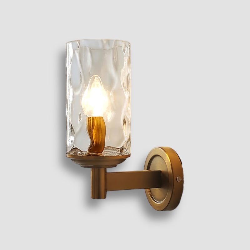 GoldenAura - Chic glasvægslampe til en luksuriøs atmosfære
