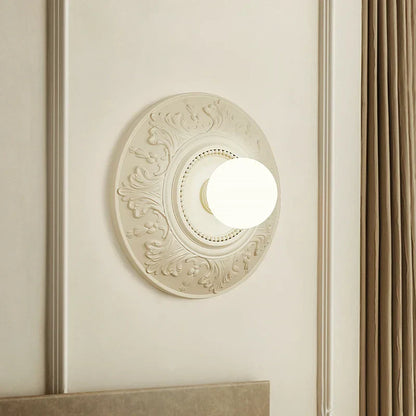 LumiParis - Round White Retro Living Room Lamp