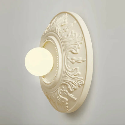 LumiParis - Round White Retro Living Room Lamp