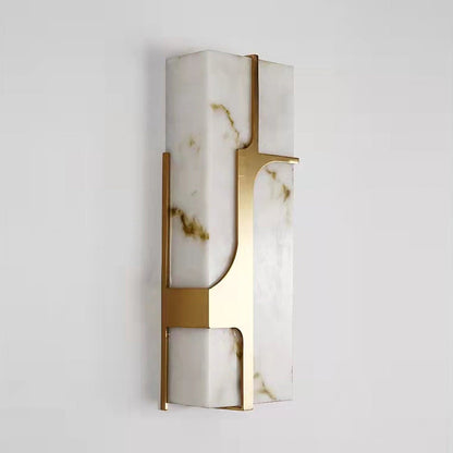 OpalGlow - Marmor Art Deco Wandleuchte