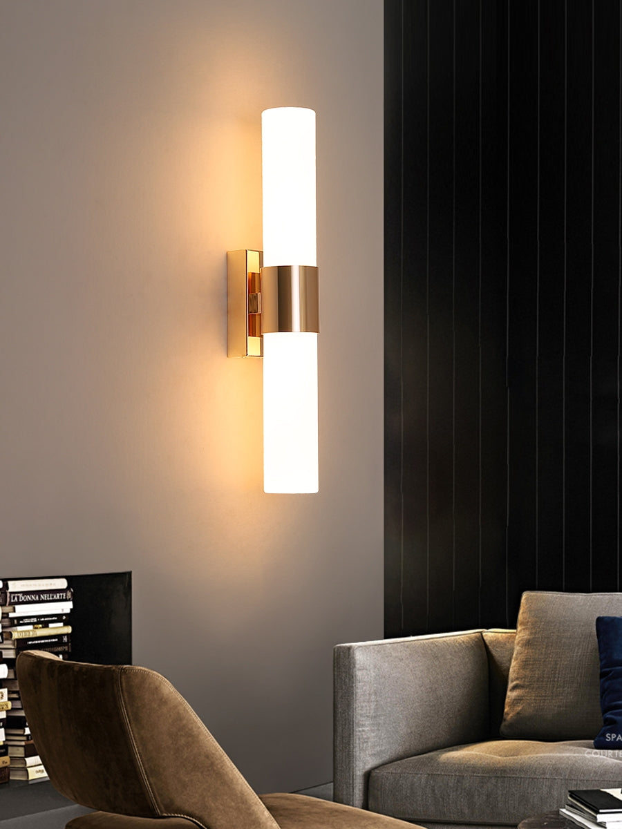 EliteGlow - Minimalistisk gyldent væglampe med LED