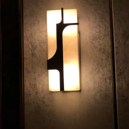 OpalGlow - Marmor Art Deco Wandleuchte