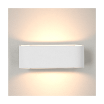 Neige brillante | Applique murale avec finition blanche