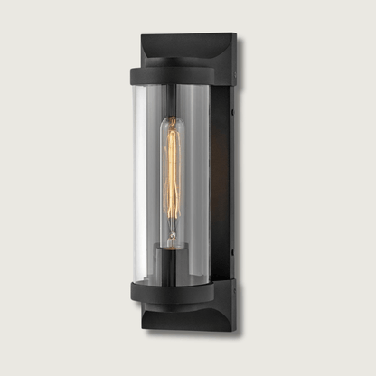 Pearlite - Lanterne murale noire moyenne