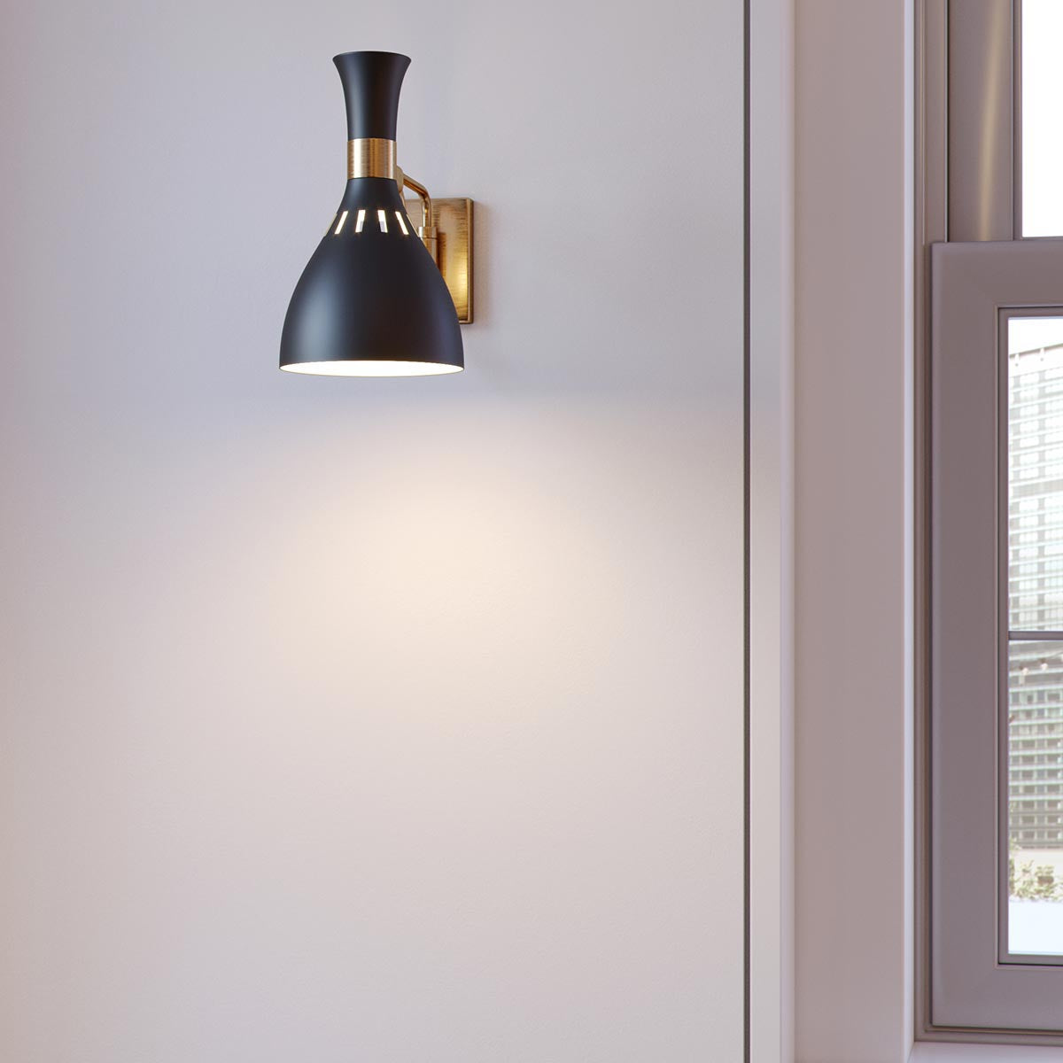 MidnightElegance - Lampe murale noire